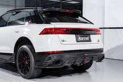 Audi Q8 2019-ON with Aftermarket Parts - V1 Style Rear Diffuser Pre-preg Carbon Fiber from Karbel Carbon