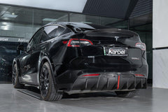 Tesla Model Y 2020-ON with Aftermarket Parts - Rear Diffuser Pre-preg Carbon Fiber from Karbel Carbon