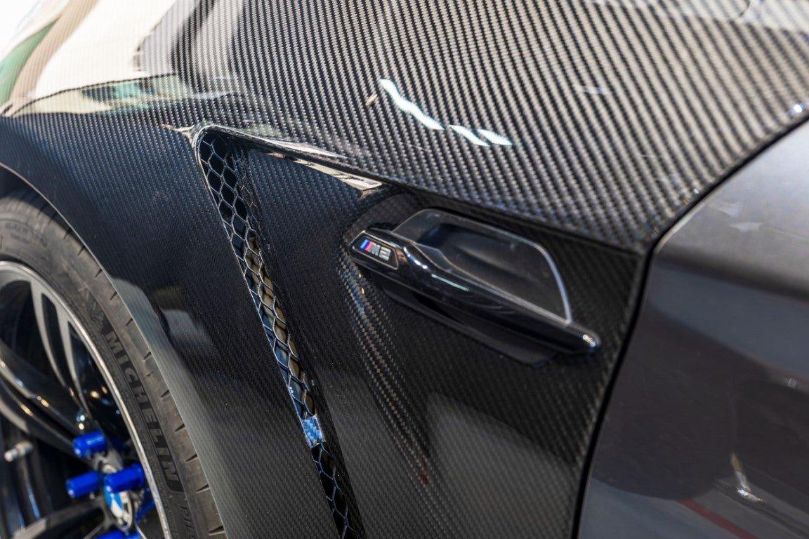 BMW M2 / M2C F87 2016 2017 2018 2019 2020 2021 with Aftermarket Parts -  Front Fenders Pre-preg Carbon Fiber from Karbel Carbon
