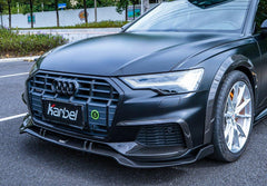 Audi A6 Allroad C8 2020-ON with Aftermarket Parts - V1 Front Lip Pre-preg Carbon Fiber from Karbel Carbon