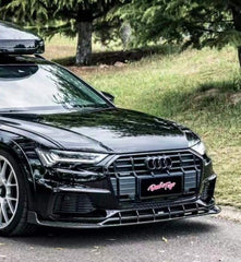 Audi A6 Allroad C8 2020-ON with Aftermarket Parts - V2 Style Pre-preg Carbon Fiber Front Lip from Karbel Carbon