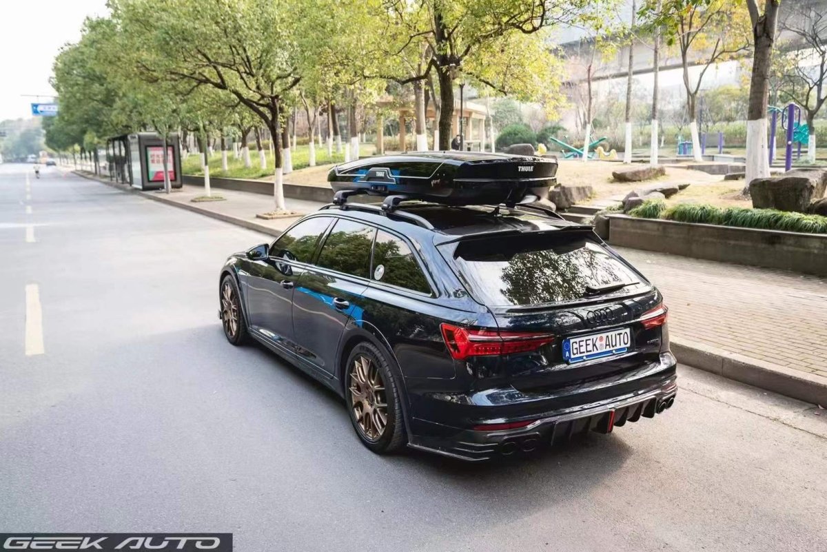 Audi A6 Allroad C8 2020-ON with Aftermarket Parts - V2 Style Rear Diffuser Pre-preg Carbon Fiber from Karbel Carbon