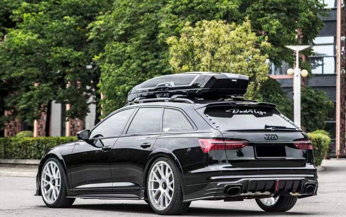 Audi A6 Allroad C8 2020-ON with Aftermarket Parts - V2 Style Rear Roof Spoiler Pre-preg Carbon Fiber from Karbel Carbon
