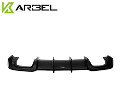 Audi S3 A3 S-line (with s-line bumper) 8V.5 2017 2018 2019 2020 With Aftermarket Parts - V1 Without LED Light Style Rear Diffuser Pre-preg Carbon Fiber from Karbel Carbon