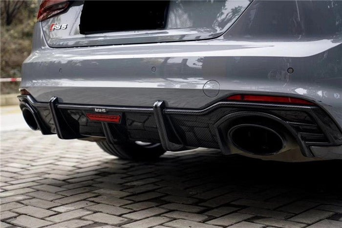 Audi RS5 B9 2018 2019 2020 with Aftermarket Parts - Rear Diffuser Pre-preg Carbon Fiber from Karbel Carbon