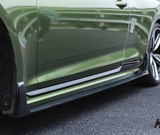 Audi RS5 B9 2017 2018 2019 with Aftermarket Parts - Side Skirts Pre-preg Carbon Fiber from Karbel Carbon