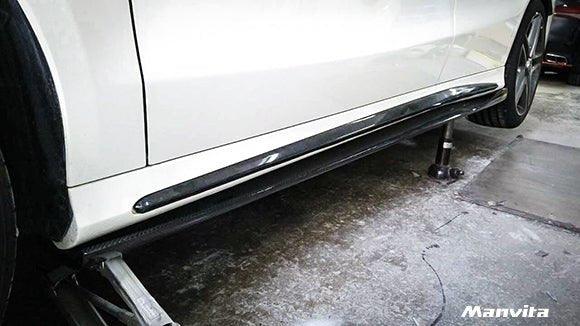 Manvita C117 2014-2019 CLA-250 CLA-45 AMG Carbon Fiber Side Skirts Ver.2 - Performance SpeedShop