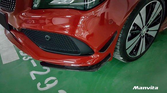 Manvita C117 2017-2019 CLA-250 CLA-45 AMG Carbon Fiber front Bumper Canards - Performance SpeedShop