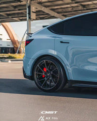 Tesla Model Y Performance AWD Long Range RWD Standard 2020-ON with Aftermarket Parts - Widebody Wheel Arches Carbon Fiber / FRP from CMST Tuning