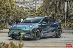 Tesla Model Y Performance AWD Long Range RWD Standard 2020-ON with Aftermarket Parts - Widebody Wheel Arches Carbon Fiber / FRP from CMST Tuning