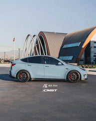 Tesla Model Y Performance AWD Long Range RWD Standard 2020-ON with Aftermarket Parts - Widebody Wheel Arches Carbon Fiber / FRP from CMST Tuning