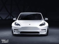 Tesla Model 3 Performance Long Range Standard Base 2017-2023 with Aftermarket Parts - Widebody Fenders & Wheel Arches Carbon Fiber / FRP from CMST Tuning