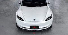 Tesla Model 3 Highland 2024-ON with Aftermarket Parts - AE Style Front Lip Carbon Fiber from?ArmorExtend
