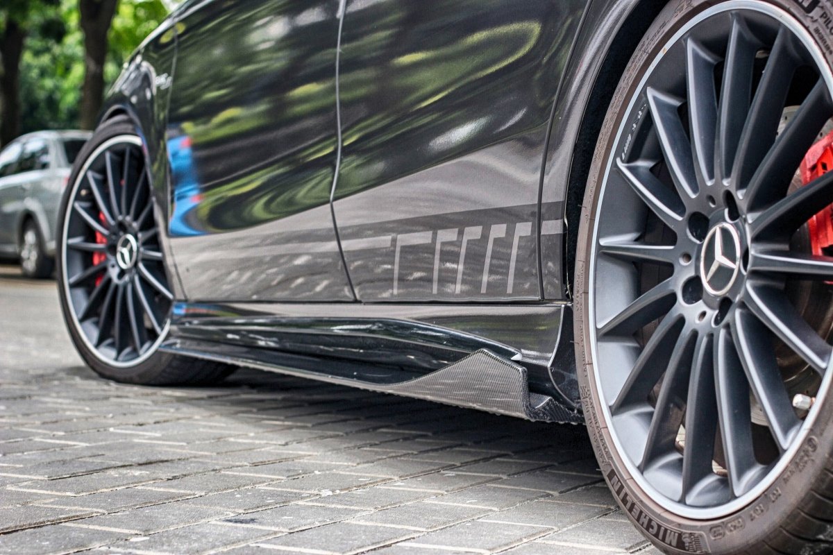 Paktechz C117 2014-2019 CLA-250 CLA-45 AMG Carbon Fiber Side Skirts - Performance SpeedShop