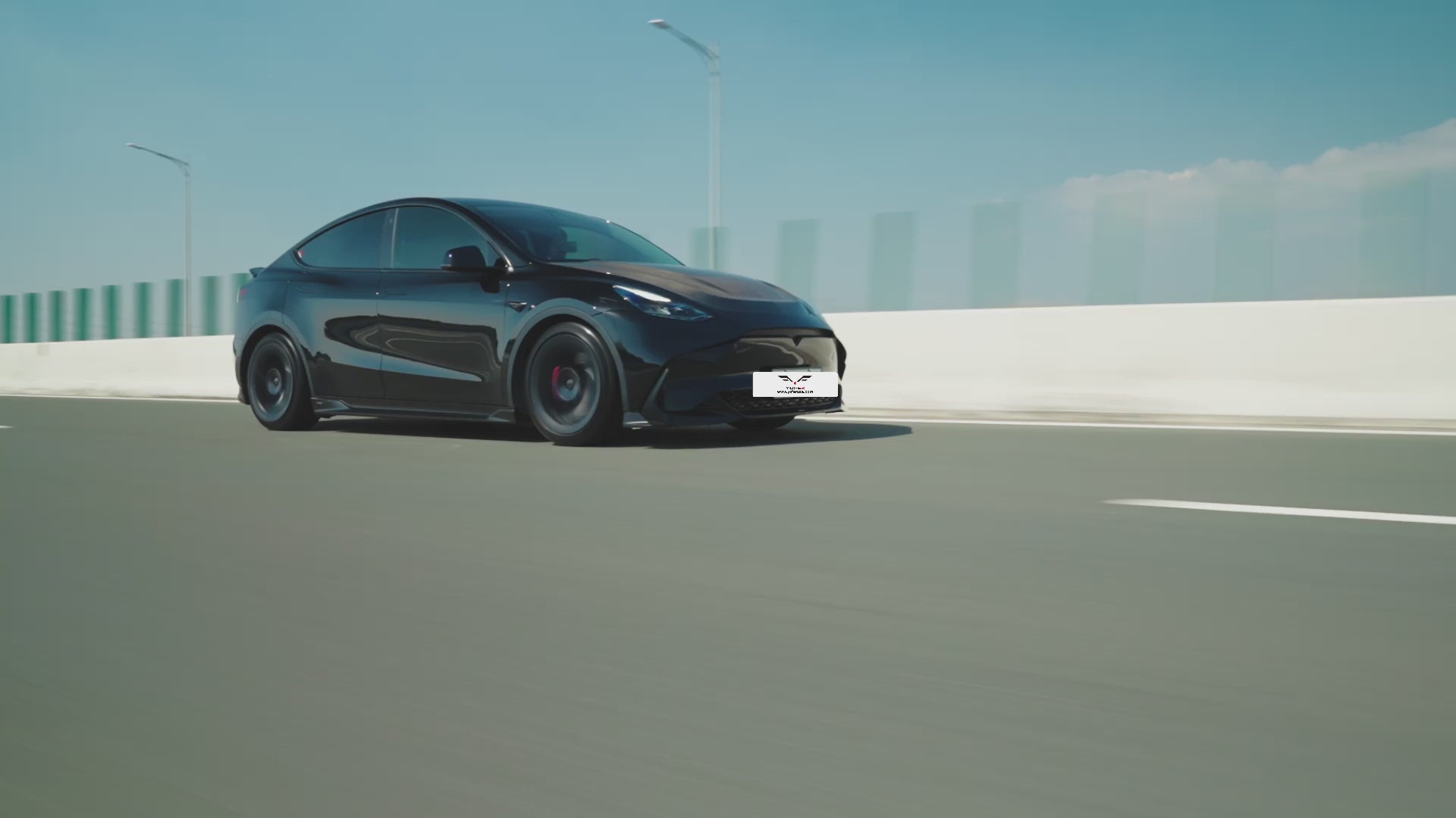 Yofer USA Pre-preg Carbon Fiber Loong Flames Hood for Tesla Model Y / Performance