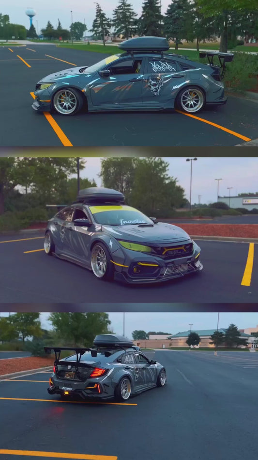 ROBOT CRAFTSMAN Carbon Fiber Widebody Kit For Honda Civic 10th Gen