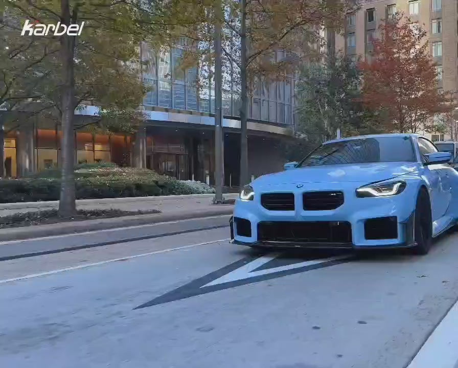 BMW M2 / M2C G87 2023-ON with Aftermarket Parts - Front Lip Pre-preg Carbon Fiber from Karbel Carbon