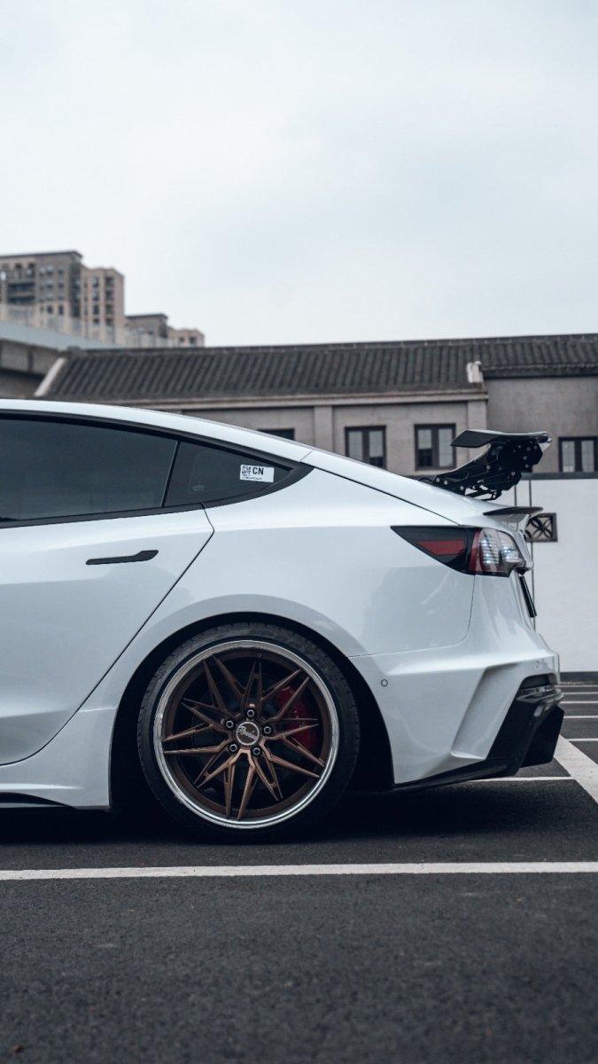 RCL Vista V1 Smart Active Aero Rear Spoiler Wing For Tesla Model 3 Carbon Fiber - Performance SpeedShop