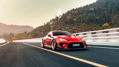 Toyota GT86 86 TRD GT SE Base ZN6 2017 2018 2019 2020 & Scion FR-S FRS ZN6 2013 2014 2015 2016 & BRZ TS Limited Premium ZN6 2013 2014 2015 2016 2017 2018 2019 2020 (compatible with ROBOT widebody kit) with Aftermarket Parts - Front Corner Canards (Pair) & Front Inner Vents Canards (Pair) Carbon Fiber / FRP from Robot Craftsman