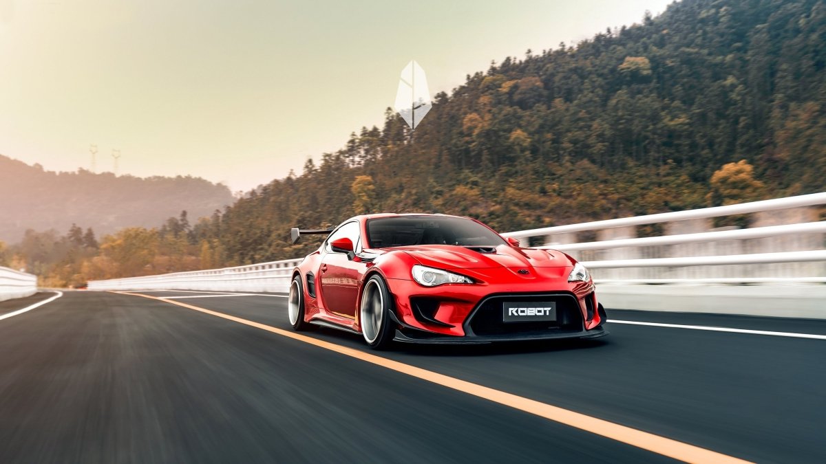 Toyota GT86 86 TRD GT SE Base ZN6 2017 2018 2019 2020 & Scion FR-S FRS ZN6 2013 2014 2015 2016 & BRZ TS Limited Premium ZN6 2013 2014 2015 2016 2017 2018 2019 2020 (compatible with ROBOT widebody kit) with Aftermarket Parts - Front Corner Canards (Pair) & Front Inner Vents Canards (Pair) Carbon Fiber / FRP from Robot Craftsman