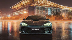 Toyota GT86 86 TRD GT SE Base ZN6 2017 2018 2019 2020 & Scion FR-S FRS ZN6 2013 2014 2015 2016 & BRZ TS Limited Premium ZN6 2013 2014 2015 2016 2017 2018 2019 2020 (compatible with ROBOT widebody kit) with Aftermarket Parts - Replacement Front Lip Only & Front Bumper & Lip Carbon Fiber / FRP from Robot Craftsman