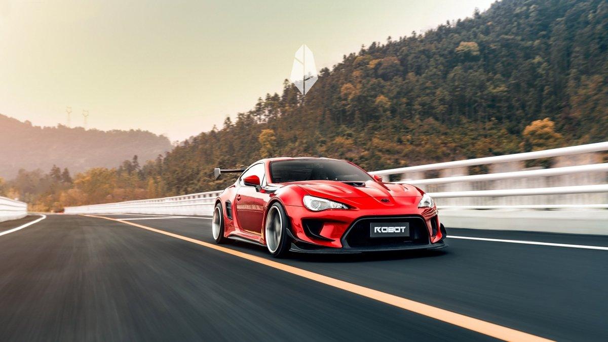 Toyota GT86 86 TRD GT SE Base ZN6 2017 2018 2019 2020 & Scion FR-S FRS ZN6 2013 2014 2015 2016 & BRZ TS Limited Premium ZN6 2013 2014 2015 2016 2017 2018 2019 2020 (compatible with ROBOT widebody kit) with Aftermarket Parts - Replacement Front Lip Only & Front Bumper & Lip Carbon Fiber / FRP from Robot Craftsman