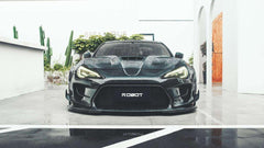 Toyota GT86 86 TRD GT SE Base ZN6 2017 2018 2019 2020 & Scion FR-S FRS ZN6 2013 2014 2015 2016 & BRZ TS Limited Premium ZN6 2013 2014 2015 2016 2017 2018 2019 2020 (compatible with ROBOT widebody kit) with Aftermarket Parts - Replacement Hood Scoop& Hood Bonnet Carbon Fiber / FRP from Robot Craftsman