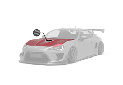 Toyota GT86 86 TRD GT SE Base ZN6 2017 2018 2019 2020 & Scion FR-S FRS ZN6 2013 2014 2015 2016 & BRZ TS Limited Premium ZN6 2013 2014 2015 2016 2017 2018 2019 2020 (compatible with ROBOT widebody kit) with Aftermarket Parts - Replacement Hood Scoop& Hood Bonnet Carbon Fiber / FRP from Robot Craftsman