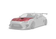 Toyota GT86 86 TRD GT SE Base ZN6 2017 2018 2019 2020 & Scion FR-S FRS ZN6 2013 2014 2015 2016 & BRZ TS Limited Premium ZN6 2013 2014 2015 2016 2017 2018 2019 2020 (compatible with ROBOT widebody kit) with Aftermarket Parts - Replacement Hood Scoop& Hood Bonnet Carbon Fiber / FRP from Robot Craftsman