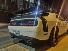 ROBOT CRAFTSMAN Carbon Fiber or FRP Swan Neck Hammer GT Wing For Dodge Challenger Scatpack RT Hellcat - Performance SpeedShop