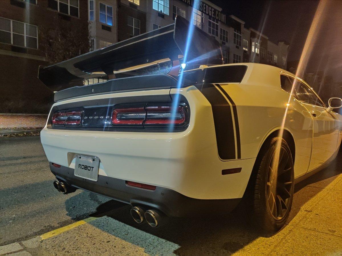 ROBOT CRAFTSMAN Carbon Fiber or FRP Swan Neck Hammer GT Wing For Dodge Challenger Scatpack RT Hellcat - Performance SpeedShop
