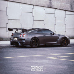 ROBOT CRAFTSMAN Carbon Fiber or FRP Swan Neck Hammer GT Wing For Nissan GTR R35 - Performance SpeedShop