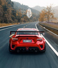 Toyota GT86 86 TRD GT SE Base ZN6 2017 2018 2019 2020 & Scion FR-S FRS ZN6 2013 2014 2015 2016 & BRZ TS Limited Premium ZN6 2013 2014 2015 2016 2017 2018 2019 2020 (compatible with ROBOT widebody kit) with Aftermarket Parts - Rear Bumper & Diffuser Carbon Fiber / FRP from Robot Craftsman