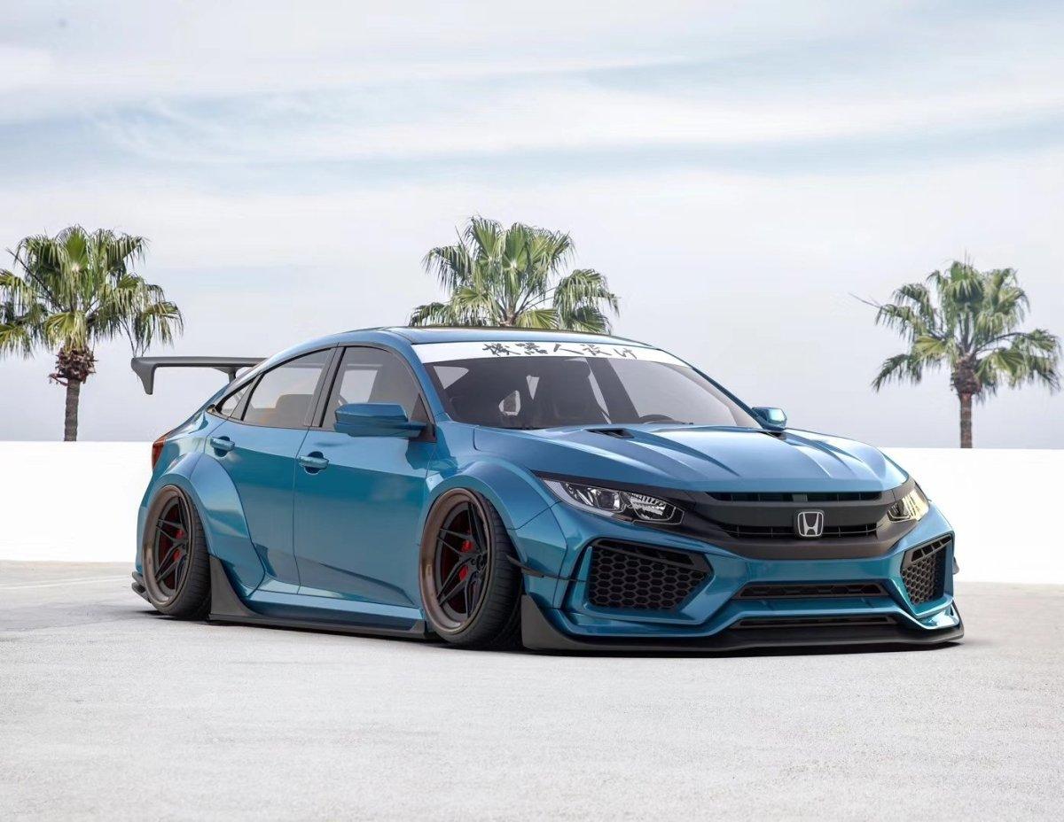 ROBOT CRAFTSMAN Carbon Fiber Widebody Kit For Honda Civic 10th Gen - Performance SpeedShop