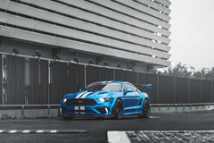 Ford Mustang Ecoboost V6 GT March1 Bullitt S550.1 S550.2 2015 2016 2017 2018 2019 2020 2021 2022 2023 with Aftermarket Parts - CAVALIER Rear GT Wing Carbon Fiber / FRP from Robot Craftsman