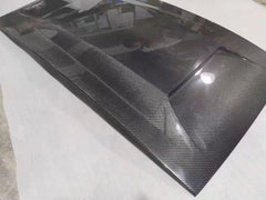 Mustang Ecoboost V6 GT March1 Bullitt S550.1 S550.2 2015 2016 2017 2018 2019 2020 2021 2022 2023 with Aftermarket Parts - "DAWN & DUSK" Roof Scoop Carbon Fiber / FRP from Robot Craftsman