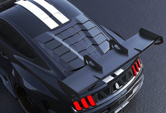 Mustang Ecoboost V6 GT March1 Bullitt S550.1 S550.2 2015 2016 2017 2018 2019 2020 2021 2022 2023 with Aftermarket Parts - "DAWN & DUSK" Roof Scoop Carbon Fiber / FRP from Robot Craftsman