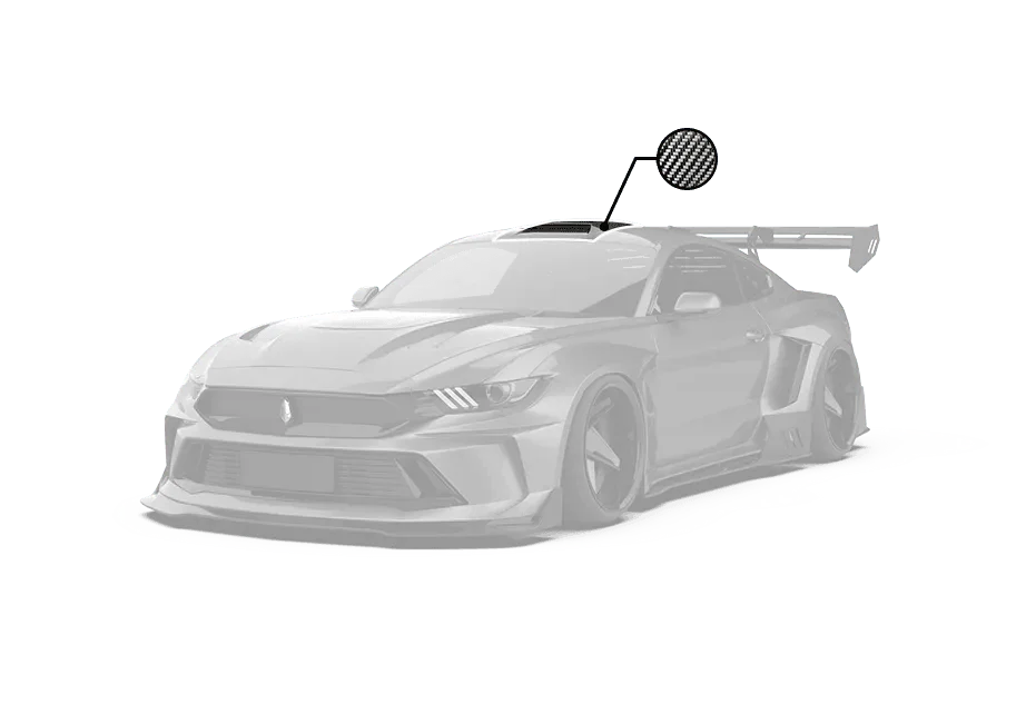 ROBOT CRAFTSMAN "DAWN & DUSK " Roof Scoop For Ford Mustang S550 S550.1 S550.2 GT EcoBoost V6 GT350 GT500 - Performance SpeedShop