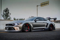 Ford Mustang Ecoboost V6 GT March1 Bullitt S550.1 S550.2 2015 2016 2017 2018 2019 2020 2021 2022 2023 with Aftermarket Parts - "DAWN & DUSK" Rear Wing & Spoiler Carbon Fiber / FRP from Robot Craftsman
