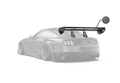 Ford Mustang Ecoboost V6 GT March1 Bullitt S550.1 S550.2 2015 2016 2017 2018 2019 2020 2021 2022 2023 with Aftermarket Parts - "DAWN & DUSK" Rear Wing & Spoiler Carbon Fiber / FRP from Robot Craftsman