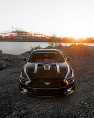 Ford Mustang Ecoboost V6 GT S550.1 2015-2017 & Mustang Ecoboost V6 GT March1 Bullitt S550.2 2018-2023 with Aftermarket Parts - "DAWN"  Hood Bonnet Carbon Fiber / FRP from Robot Craftsman