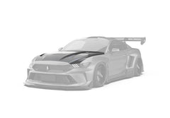 Ford Mustang Ecoboost V6 GT S550.1 2015-2017 & Mustang Ecoboost V6 GT March1 Bullitt S550.2 2018-2023 with Aftermarket Parts - "DAWN"  Hood Bonnet Carbon Fiber / FRP from Robot Craftsman