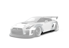 Nissan GTR Nismo T-Spec Black Edition Track Edition Premium Pure  CBA DBA EBA 2008 2009 2010 2011 2012 2013 2014 2015 2016 2017 2018 2019 2020 2021 2022 2023 2024 (designed to be compatible with ROBOT CRAFTSMAN front bumper) with Aftermarket Parts - "Godzilla" Widebody Wheel Arches & Side Skirts Carbon Fiber / FRP from Robot Craftsman