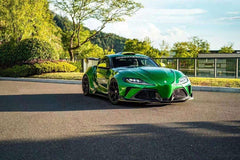 Toyota Supra MK5 A90 A91 3.0 2.0 2020 2021 2022 2023 2024 with Aftermarket Parts - Hyperion Widebody Fender Flares Wheel Arches & Side Skirts Package Carbon Fiber / FRP from Robot Craftsman