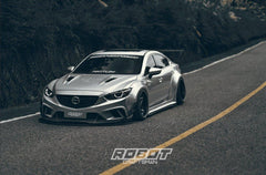 Mazda6 Sport Grand Touring Singature Carbon Edition 2014 2015 2016 2017 (suitable to be installed with ROBOT CRAFTASTMAN widebody kit) with Aftermarket Parts - Widebody Ducktail Rear Spoiler Carbon Fiber / FRP from Robot Craftsman