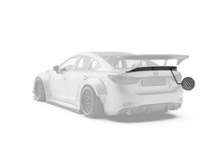 Mazda Mazda6 Sport Grand Touring Singature Carbon Edition 2014 2015 2016 2017 2018 2019 2020 2021 2022 with Aftermarket Parts - Ducktail Rear Spoiler Carbon Fiber / FRP from Robot Craftsman
