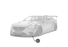 Mazda6 Sport Grand Touring Singature Carbon Edition 2014 2015 & Mazda6 Grand Touring 2016 2017 & Mazda6 Sport Grand Touring Singature Carbon Edition 2014 2015 2016 2017 2018 2019 2020 2021 2022 with Aftermarket Parts - 2014-2017 Version A / 2016-2017 Version B Front Bumper & Lip & Lower Front Splitter Lower Splitter from Robot Craftsman
