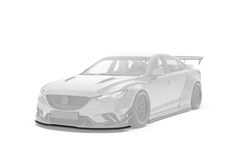 Mazda6 Sport Grand Touring Singature Carbon Edition 2014 2015 & Mazda6 Grand Touring 2016 2017 & Mazda6 Sport Grand Touring Singature Carbon Edition 2014 2015 2016 2017 2018 2019 2020 2021 2022 with Aftermarket Parts - 2014-2017 Version A / 2016-2017 Version B Front Bumper & Lip & Lower Front Splitter Lower Splitter from Robot Craftsman