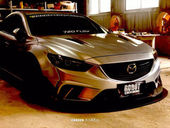 Mazda6 Sport Grand Touring Singature Carbon Edition 2014 2015 & Mazda6 Grand Touring 2016 2017 & Mazda6 Sport Grand Touring Singature Carbon Edition 2014 2015 2016 2017 2018 2019 2020 2021 2022 with Aftermarket Parts - 2014-2017 Version A / 2016-2017 Version B Front Bumper & Lip & Lower Front Splitter Lower Splitter from Robot Craftsman