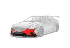 Mazda6 Sport Grand Touring Singature Carbon Edition 2014 2015 & Mazda6 Grand Touring 2016 2017 & Mazda6 Sport Grand Touring Singature Carbon Edition 2014 2015 2016 2017 2018 2019 2020 2021 2022 with Aftermarket Parts - 2014-2017 Version A / 2016-2017 Version B Front Bumper & Lip & Lower Front Splitter Lower Splitter from Robot Craftsman